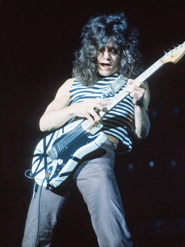 Eddie Van Halen playing guitar